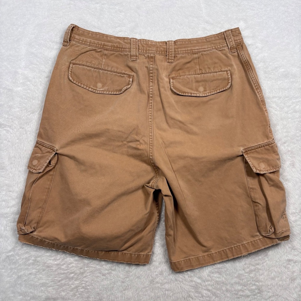 VTG 90s Ralph Lauren Polo Jeans Co Cargo Short Men 38 Tan Military Paratrooper - Picture 6 of 16